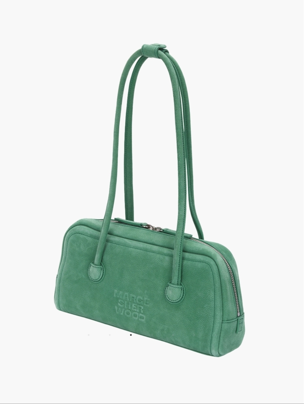 Marge Sherwood Soft Baguette Bag - Winter Green Nubuck - Picture 14 of 15
